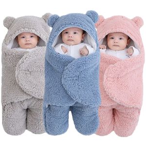 Sleeping Bags Soft born Baby Wrap Blankets Baby Sleeping Bag Envelope For born Sleepsack Cotton thicken Cocoon for baby 09 Months 220909