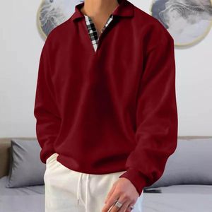 Męskie bluzy urocze bluzy męskie bluza jesienna bluza męska kraciasta stroje guior