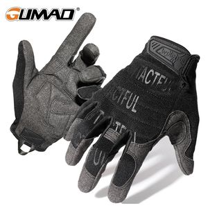 Five Fingers Gloves Men Tactical Gloves Shockproof Camo Airsoft Full Finger Glove Military Hiking Mittens Bike Cycling Shooting Bicycle Driving Gym 220909