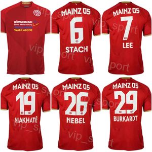 2022-23 Club Soccer Mainz Jerseys FC Onisiwo Burgzorg Barreiro Stach Bell Kohr Zentner Hack Leitsch Martin Jae-gezongen voetbalshirt Kits Team Kleur Custom naamnummer
