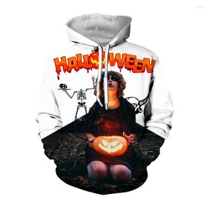 Herren Hoodies Jumeast 3D Hexe Kürbis Schädel Gedruckt Sport Farbe Halloween Grafik Casual Pullover Hoodie Tops Streetwear Männer Kleidung