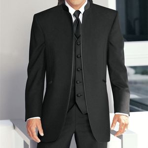 Men's Suits Blazers Classic Custom Made Black Business Men Suit Wedding Suits 3 PiecesJacketPantVestTie costume homme 220909
