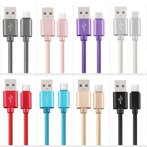 2.1A Fast Charging Cables Android Type-C Data Cable 1m 2m 3m for Huawei Xiaomi Oppo Vivo