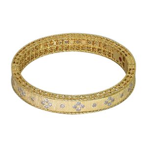 Modne nowe mankiety Bransolety z kamiennym kryształem dla kobiet bransoletka urok para kobiet żółty złoto bransoletki Indian249p