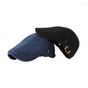 Berets 2022 HATS MĘŻCZYZNA KOBIETA Casual Outdoor Umyj się czapka w pełni mecz cap bawełny stałe kolory