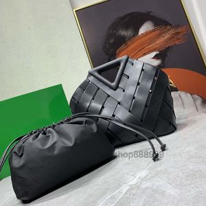 Bolsa com alça superior em couro 100% genuíno Bolsas de ponto de tecido com cordão interno destacável Bolsa com fecho magnético Qualidade 2022