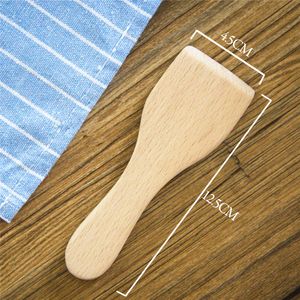 Cooking Utensils Small Beech Butter Spatulas Non-stick Wooden Turner Cook Shovel Kitchen Utensils 20220909 E3