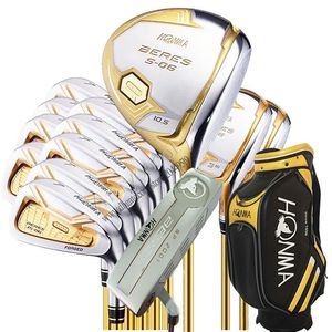 Wholesale full golf bag resale online - 4 star New Golf clubs HONMA S Golf full set Driver wood irons Putter and Clubs Golf bag Graphite shaft K