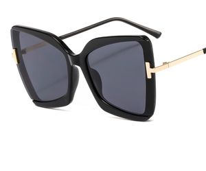 Sonnenbrille 2022 Vintage Frauen großer Rahmen T Form Sonnenbrille Frauen Katze Augenmodische UV400
