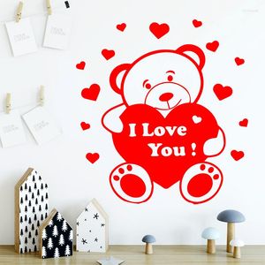 Wall Stickers Teddy Bear Art Decal Sticker Mural Bedroom Nursery Decoration For Kids Room