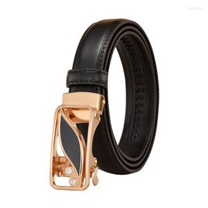Belts Anxianni Ladies Leather Belt Fashion Automatic Buckle Luxury Female Waist Lady Designer Brand Wild Women