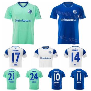 22 Soccer Schalke Alexander Schwolow Jerseys Club Danny Latza Rodrigo Zalazar Thomas Ouwejan Marius Bulter Malick Thiaw Camisa de fútbol Kits Sport