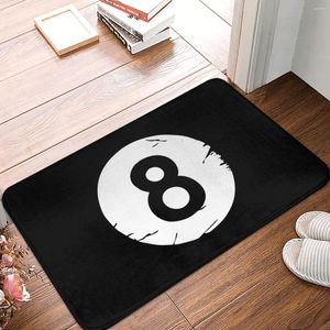 Carpets 8-BALL BILLIARDS POOL Doormat Rug Carpet Mat Footpad Bath Polyester Non-slip Entrance Kitchen Bedroom Washable Sand Scraping