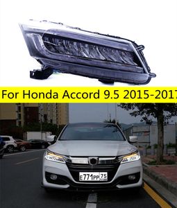 Car Lights For Accord 9.5th 2015-2018 Upgrade LED Auto Crystal Wing Headlights Start Animation DRL Dynamic Lamp Accessories Kit