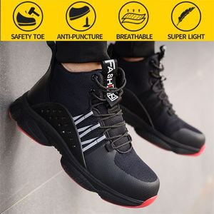 Boots Safety Luxury Shoes Lightweight and Punctureresistant Steel Toe Caps Bekv ma andningsbara m n Arbeta