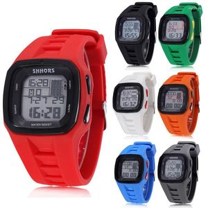 Orologi da polso Moda Sport Orologio digitale Cinturino in silicone LCD Movimento elettronico da polso Impermeabile Casual Semplicità Outdoor