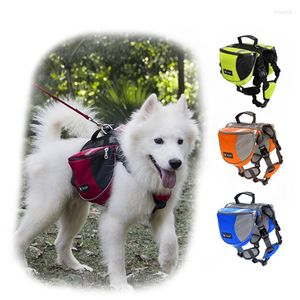 Acessórios para cães de colarinhos de cachorro Arnes suprimentos de animais de estimação refletir bolsa de pannier viajando mochila sem puxar Grande transportadora