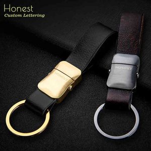 Portachiavi Honest Luxury Car Key Chain Donna Uomo Portachiavi Classic Leather Car Portachiavi Ciondolo Borsa Best Gift Jewelry Alta qualità T220909