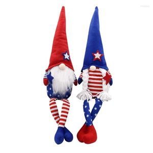 Партийное украшение патриотической гноме пары ветеранов День Американские Президент Выборы Ниссе Томт 4 июля подарки ручной работы ручной работы
