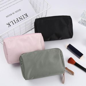 Storage Bags Nylon Makeup PVC Composite Fabric Wash Pencil Case Organizer Pouch Purse Cosmetic Holder Travel Toiletry