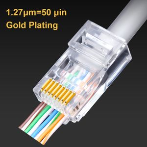 Adapters PC hårdvarudator OfficComputer S Oullx U Connector UTP Gold Plated Pass via Ethernet Cables Network