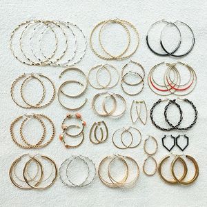 Hoop Earrings Sexy Big For Women Fashion Smooth Twist Circle Round Earring Brincos Punk Hiphop Jewelry Accessory WHLYING