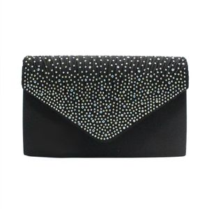 Evening Bags Womens Evening Bags European and American Fashion Style Satin Envelope Clutch