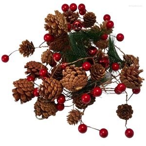 Saiten 3 Meter 30 LED String Licht Outdoor Weihnachten Tannenzapfen Kupferdraht Fee Girlande Terrasse Dekorieren Lampe