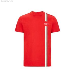 Man Tee Formula One F1 Team Ferari Team T Рубашки из печатной миссии Winnow Mens Red Chort -Relave Outdoor Extreme Sport Summer Clothing Workou