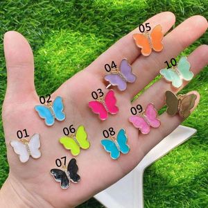 Colares pendentes 10pcs 2022 Designers de borboleta por atacado Acessórios de jóias de moda Charms coloridos de esmalte para mulheres