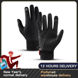 Cycling Gloves Winter Men Bike Women Thermal Fleece Cold Wind Waterproof Touch Screen Bicycle Warm Outdoor Running Skiing Mitten