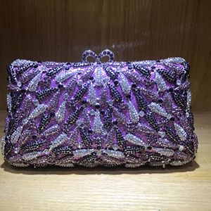 Evening Bags Women green purple Crystal Handbags Purse Bridal Wedding Party Day Clutches cocktail Prom banquet evening bags clutch purse red 220908