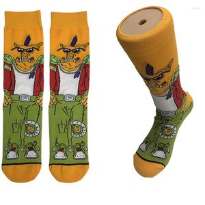 Men's Socks Fashion Street Tide Sport Leisure Skateboard Autumn Winter Hip Hop Novelty Funny Cartoon