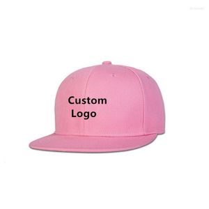 Ballkappen Großhandel Custom Company Name Snapback Blank Hip Hop Customized Baseball Snap Back 3D-LOGO-Druck Adult Casual Hat