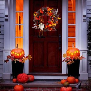 Inne świąteczne zapasy imprezy Halloween Wreath Wendant Wiseld Haunted House Dekoracja Przenośna dynia festiwal horror 220922