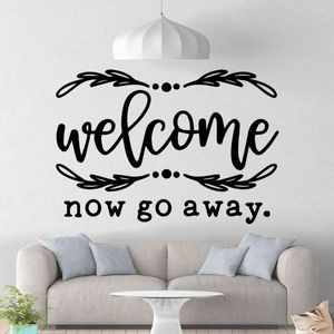 Wall Stickers Cartoon Welcome Sticker Removable Diy Wallpaper For Home Decor Living Room Bedroom Waterproof