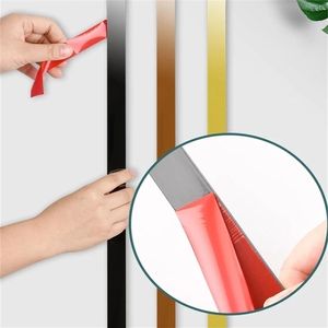 5M Gold Stainless Steel Decorative Strip DIY Background Wall Ceiling Edge Banding Line Mirror Wall Sticker for Living Room Decor 211124258C
