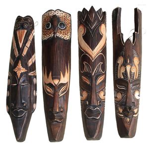 Dekorative Figuren aus massivem Holz, Maske für Wanddekoration, afrikanische Facebook-Bar, KTV-Restaurant, zum Aufhängen, thailändischer Holzschnitt