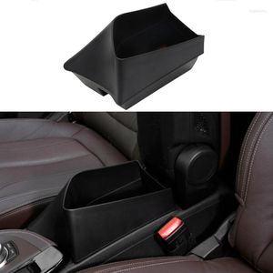 Organizer per auto Nero ABS Bracciolo centrale Scatola portaoggetti Vassoio contenitore per X1 F48 2022-2022 X2 F47 Accessori Guida a sinistra