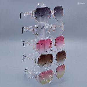 Marcas de gafas de sol Capas Gafas anteojos Show Soport Soporter Marco de marco de la pantalla Costa de percha