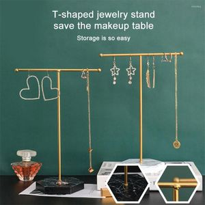 Krokar t-formade ￶rh￤ngen ring halsband titta p￥ smycken hylla lagringsst￤llen stand counter pendent display