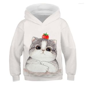 Men's Hoodies 2022-3D Cute Cat Sweater Pullover Animal Series Girl Long Sleeve Top