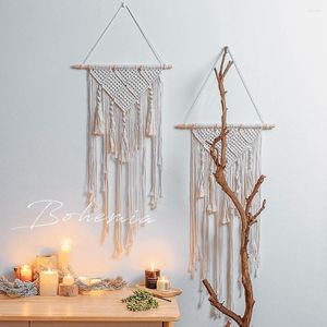 Tapissries Large Tapestry Nordic V Macrame Wall Hanging Wedding Decoration Handmade rum Party Gift for Women