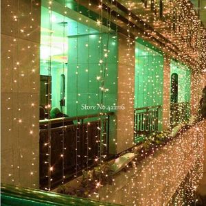 Saiten 8x0,65/8x3/8x4m LED Weihnachtsfee Urlaub Lichter Girlande STRING Eiszapfen Vorhang Party Garten Hochzeit Raumdekoration
