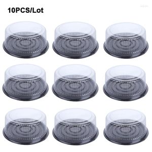 Gift Wrap 10pcs 8 Inch Transparent Cake Box Plastic Boxes And Packaging Clear Cupcake Muffin Dome Holder Cases Wedding
