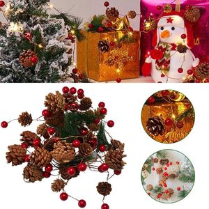 Decorações de interiores 2m 20 LEDs de pinho de natal led Luzes de corda Bateria Diy DIY decorativo decoração de quarto de casa de festa externa em casa decoração de jardim