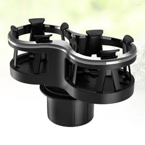 Drink Holder Car Cup ABS Double Hole Drinks Holders Automotive Mount Cola Mug Stand For Vehicle Truck Auto