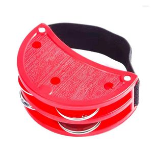 Party Supplies Plastic Percussion Tambourines Half Moon Tambourine Handheld With 4 Jingle Bells For Kids Adults