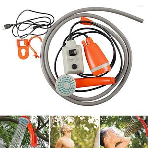 Lance Portable Camping Shower High Pressure Electric Water Pump Outdoor Travel Take