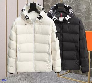 Mens Down Classic Winter Coat Jacket Light Hoodie Black Womens lyxig design